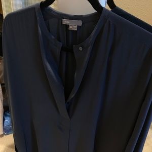 Navy Blue Silk Tunic, Like New!